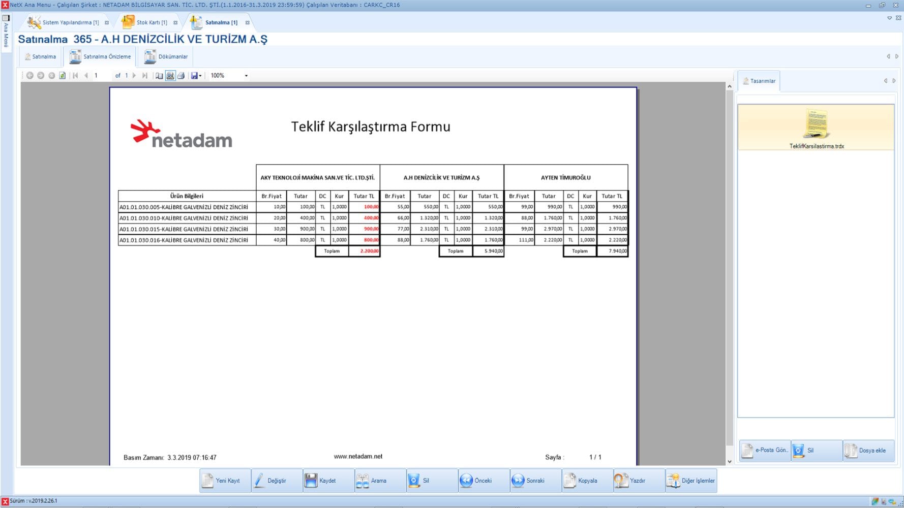 Satın Alma Modülü