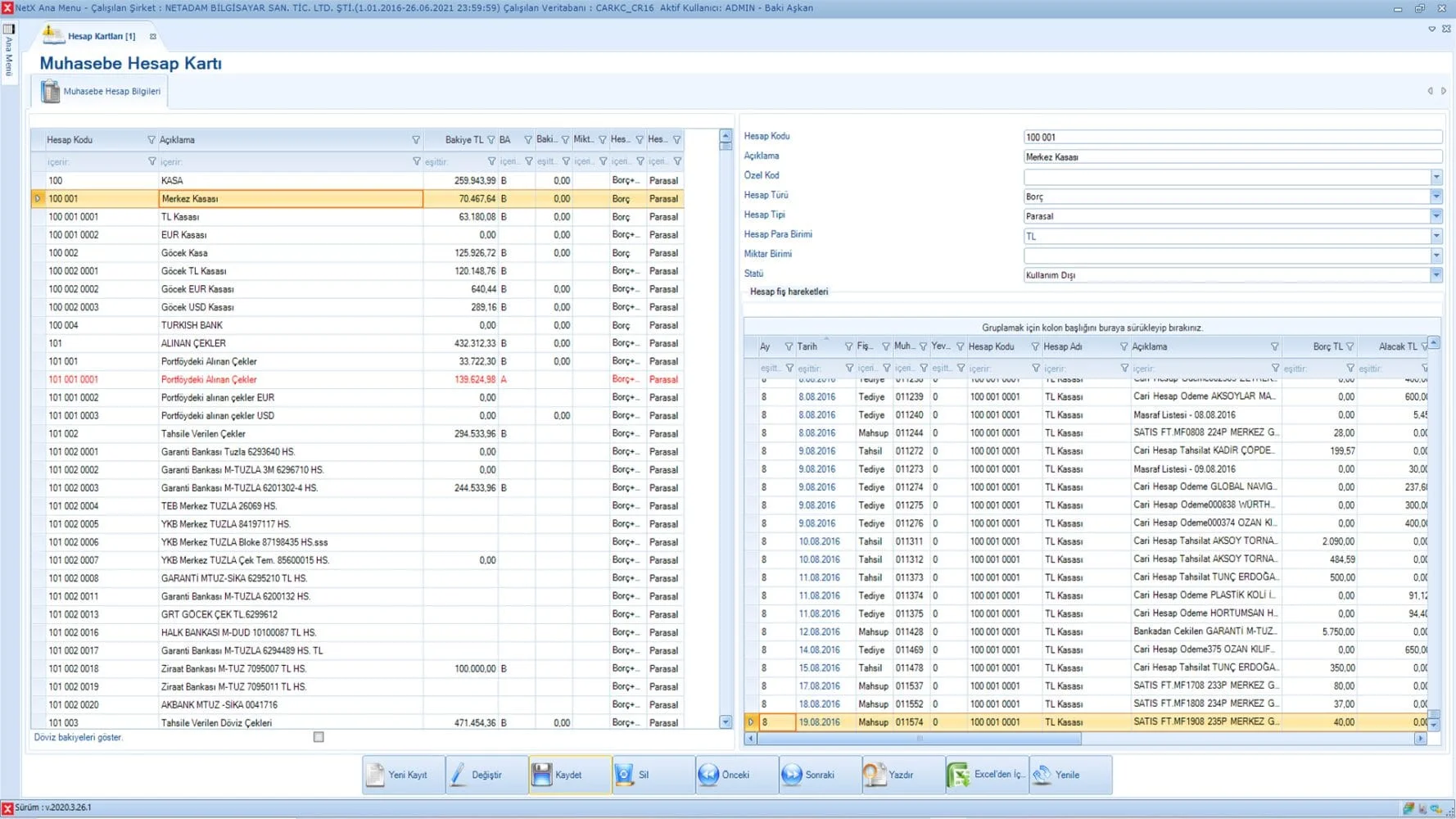 Genel Muhasebe Modülü