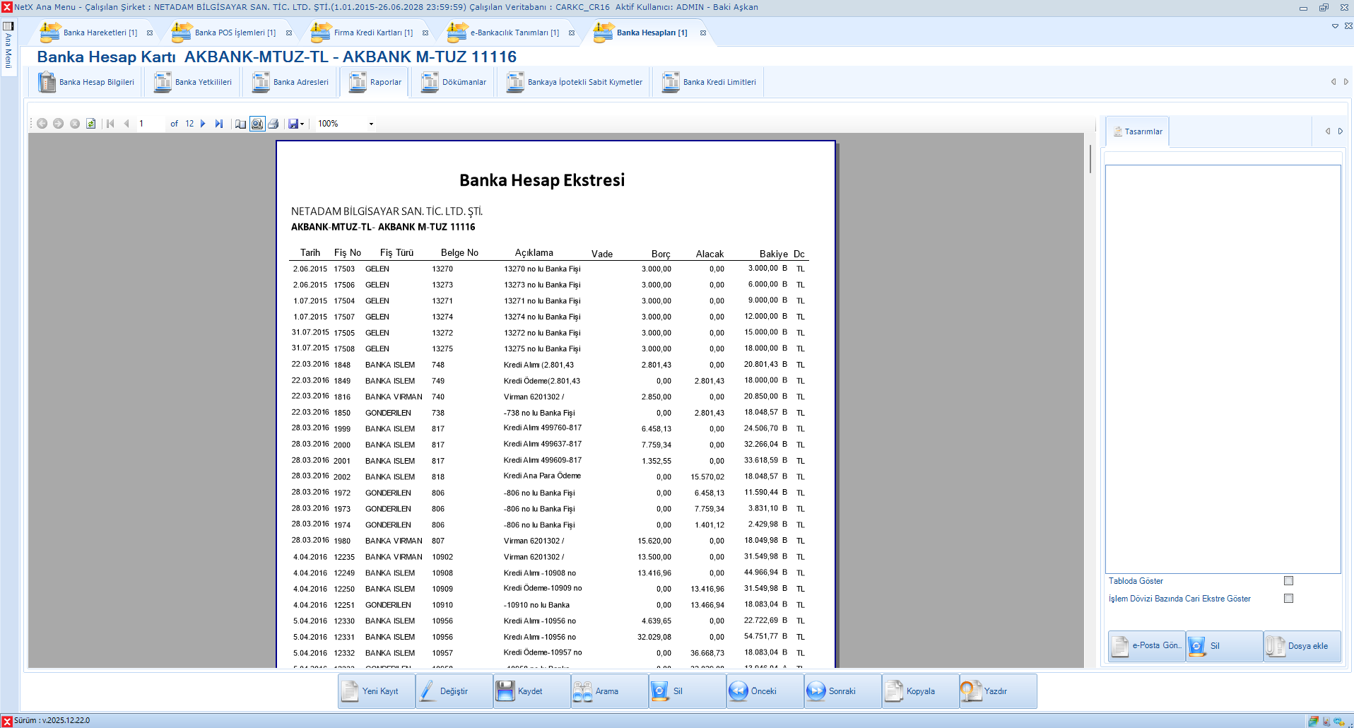 Banka Hesap Ekstresi