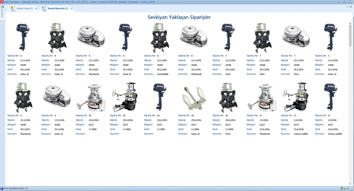 Sevkiyatı Bekleyen Siparişler